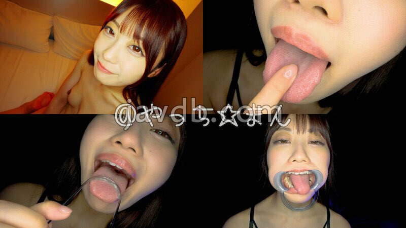 【個人撮影】笠木いちかの口内観察 舌を磨いて指しゃぶって開口器で口内見せながら喜悦(よが)る