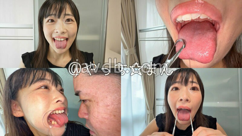 Y-318 【個人撮影】原美織の舌ブラシで「汚舌苔」採取