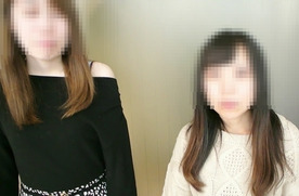 [プレミアム][part1](3P)可愛いJD二人組のフェラで口内発射(ダブル即尺、乳首舐め、乳首責めフェラあり)