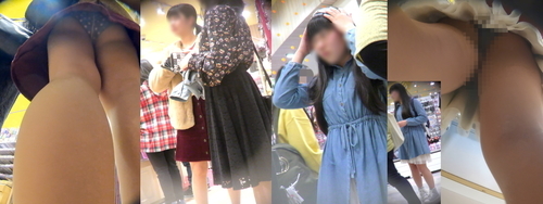 FC2-1202247 若くて可愛いミニスカ美少女たちのパンチラ