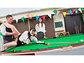 勝てば100万円！負けたら即ハメブレイクショット！同僚同士の美脚OLがエロビリヤード対決！球を撞いてデカチンに突かれて同僚の目の前でオマ○コホールに生中出し！ 8