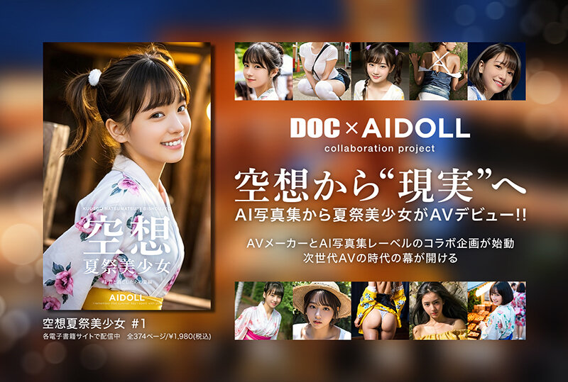 空想夏祭美少女 AI MODEL AV DEBUT
