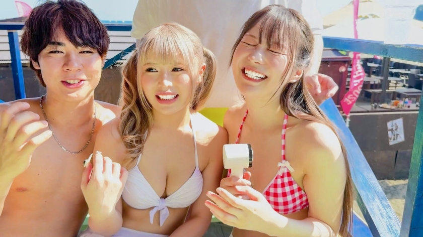 キャバ嬢のヘアメイクをしている22歳のみうちゃん。休日に職場の先輩と行った海でナンパされハメ撮りまで撮影完了されちゃいましたｗｗｗ