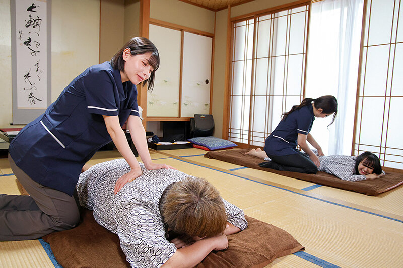 「おちんちん硬くしちゃダメじゃないですか」愛妻との子作りのために溜め込んだ精子を全ヌキ！！寝取り好きの巨乳人妻マッサージ嬢に嫁の目を盗んで誘惑され何度も中出しさせられた温泉旅行